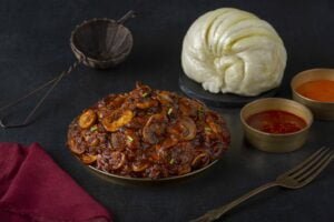 Mushroom in Black Bean Sauce with Tingmo_Yeti - the Himalayan Kitchen