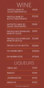 Bhubaneswar Bar Menu_Yeti - the Himalayan Kitchen