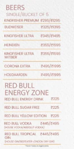 Bhubaneswar Bar Menu_Yeti - the Himalayan Kitchen