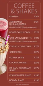 Bhubaneswar Bar Menu_Yeti - the Himalayan Kitchen