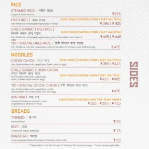 Food Menu Delhi_Yeti - the Himalayan Kitchen
