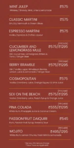 Pune Bar Menu_Yeti - the Himalayan Kitchen