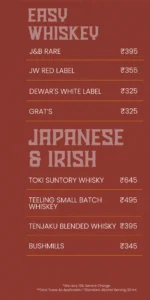 Delhi bar Menu_Yeti - the Himalayan Kitchen