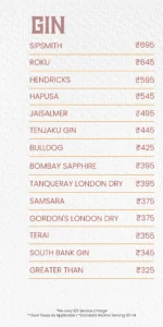 Delhi bar Menu_Yeti - the Himalayan Kitchen