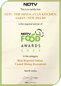 Yeti Awards_Yeti - the Himalayan Kitchen