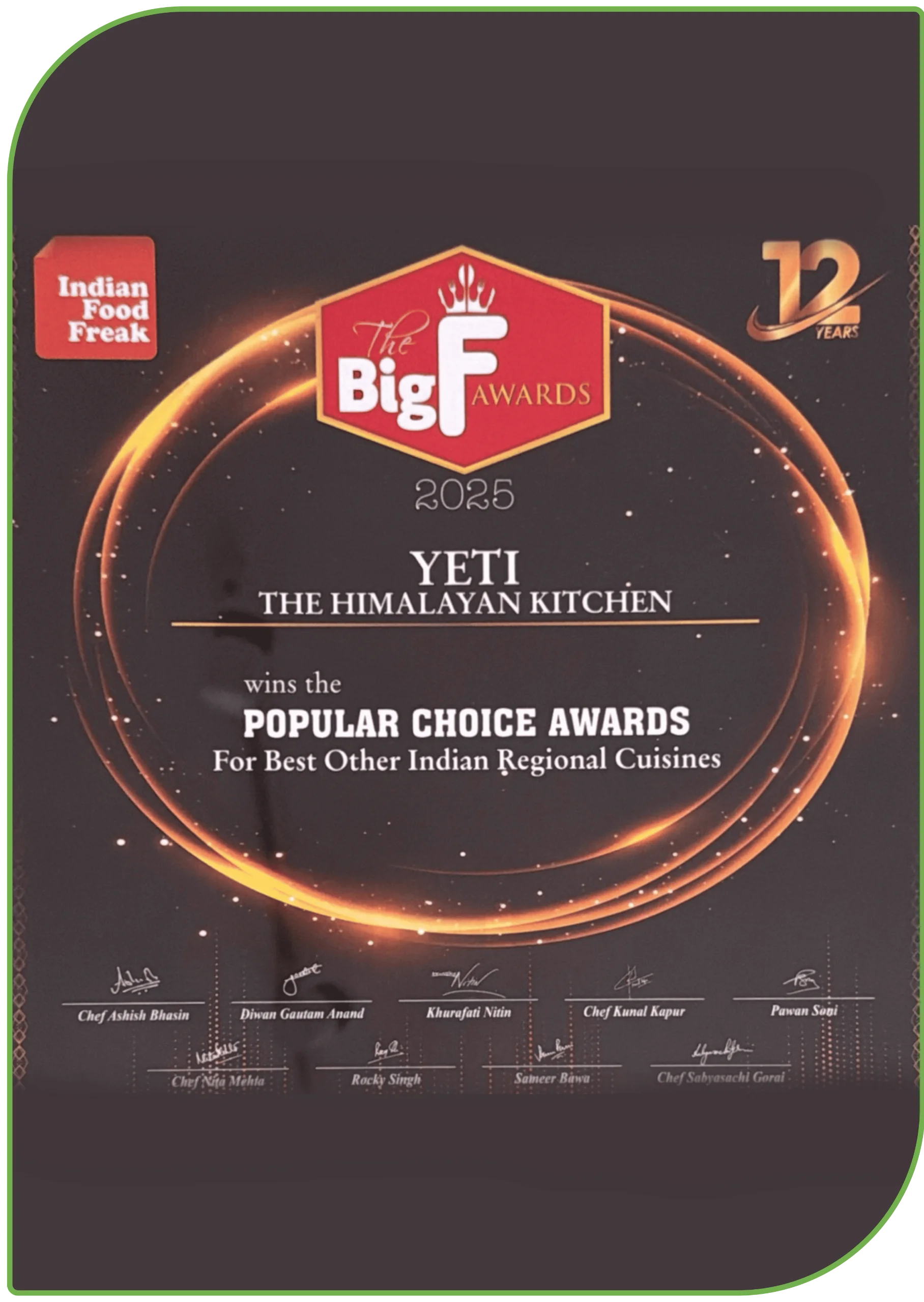 Yeti Awards_Yeti - the Himalayan Kitchen