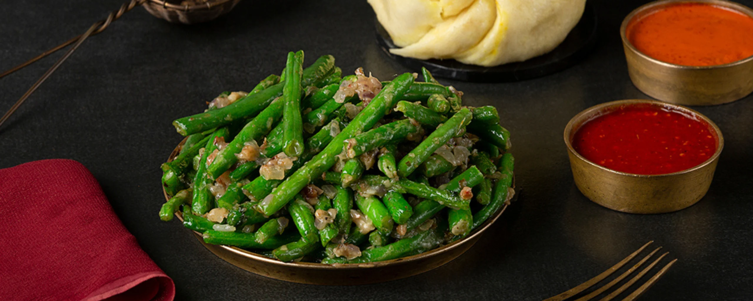 Butter Fried Beans Vegetarian’s Yeti, The Himalayan Kitchen