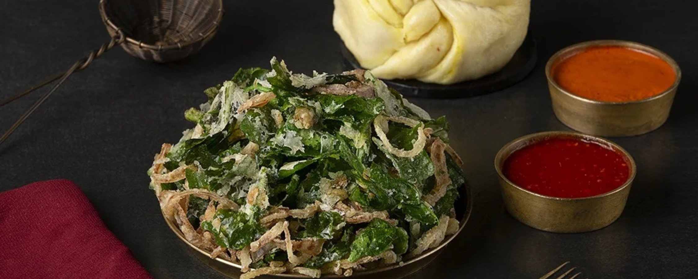 CRISPY SPINACH Vegetarian’s Yeti, The Himalayan Kitchen