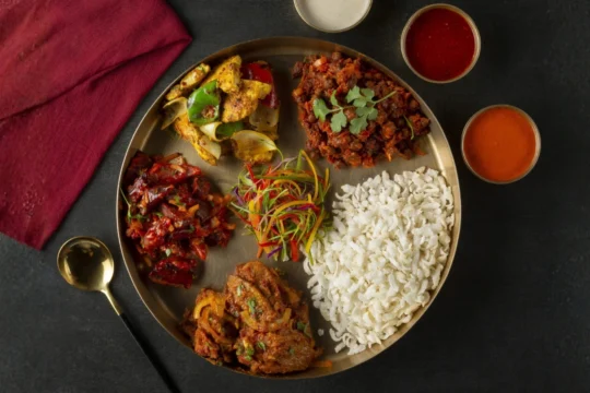 Nepali Platter Food in Yeti The Himalayan Kitchen