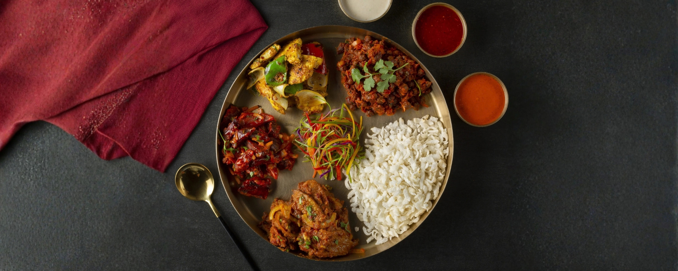 Nepali Platter Food in Yeti The Himalayan Kitchen